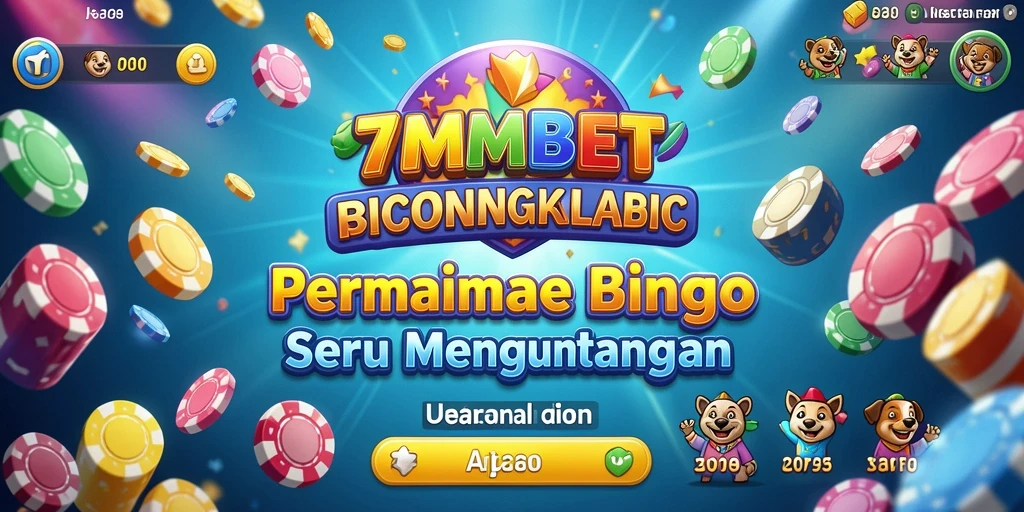 Gameplay seru 7MMBET dengan tampilan kartu Bingo.