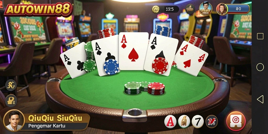 Tampilan gameplay QiuQiu yang seru di AUTOWIN88.