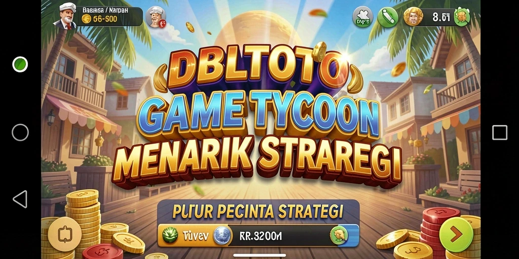 Tangkapan layar gameplay DBLTOTO yang menampilkan suasana bisnis yang dinamis.