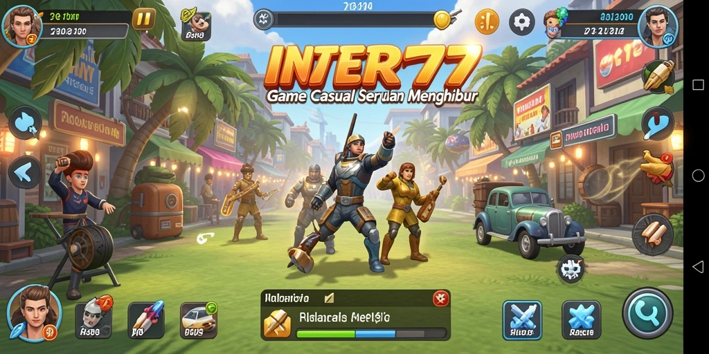 Screenshot gameplay INTER77 yang seru dan penuh warna.