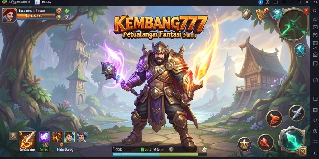 Tampilan unik gameplay ARPG KEMBANG777 yang penuh aksi.