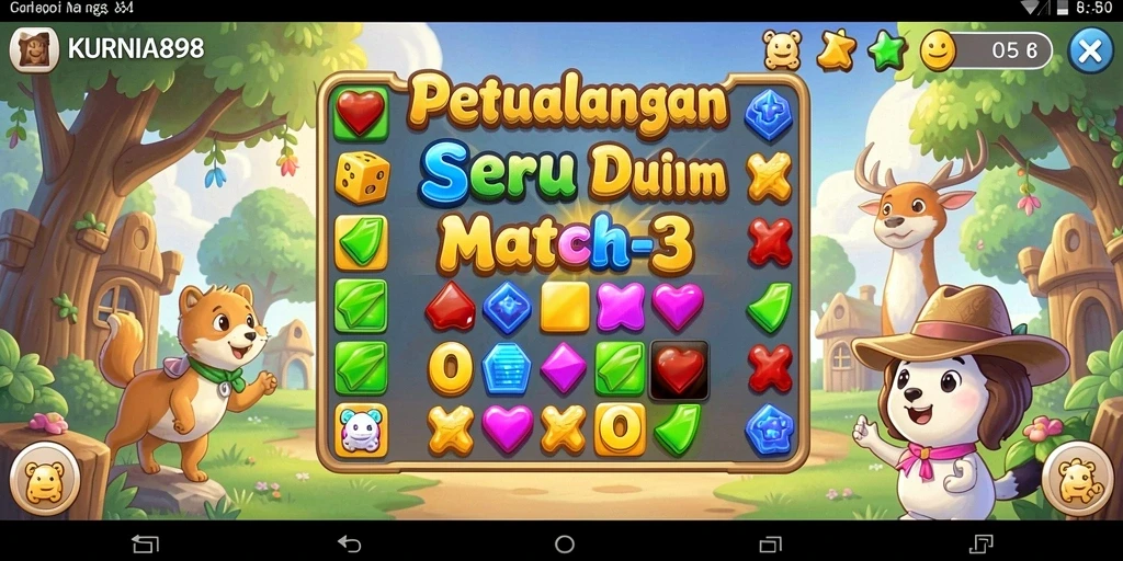 Tampilan gameplay seru dari KURNIA898 yang membuat ketagihan.