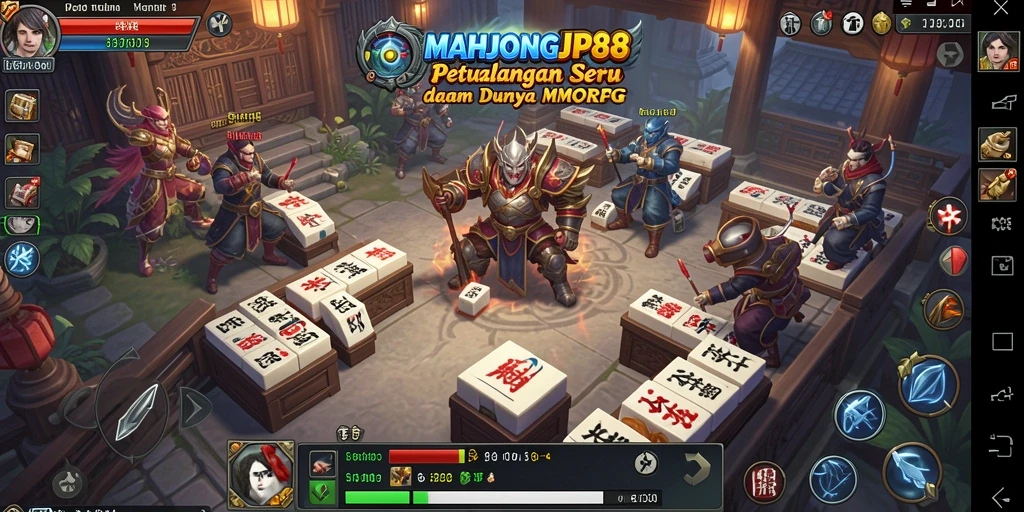 Tampilan gameplay <strong>MAHJONGJP88</strong> yang menakjubkan dan dinamis di dunia MMORPG.