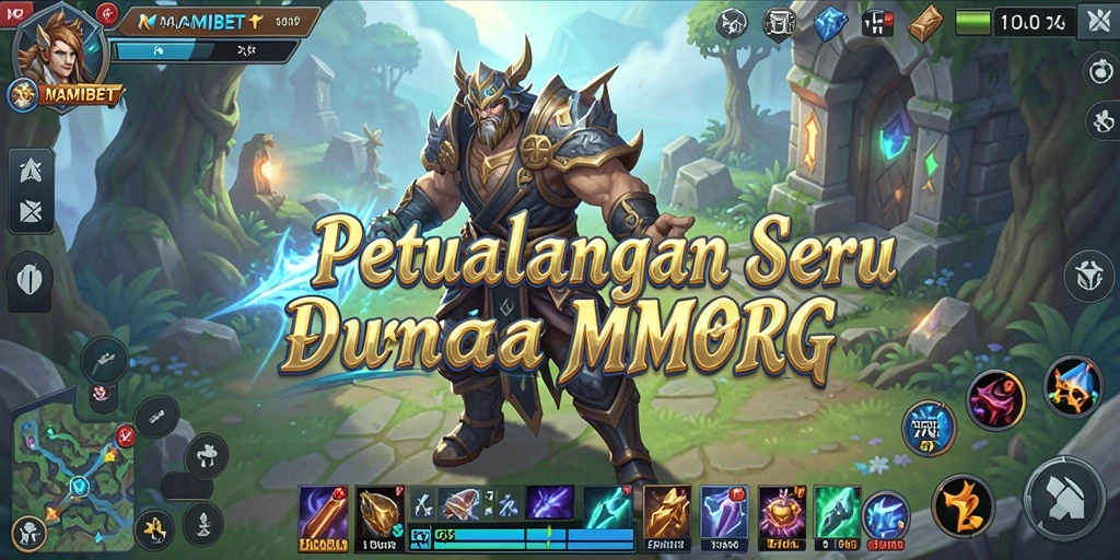 Screenshot MAMIBET menampilkan momen seru dalam pertempuran MMORPG.