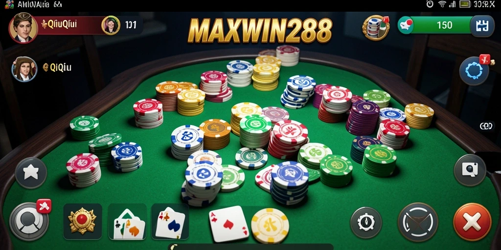 Screenshot gameplay QiuQiu MAXWIN288 yang seru.