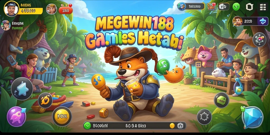 Screenshot gameplay <strong>MEGEWIN188</strong> menampilkan keseruan level yang beragam.