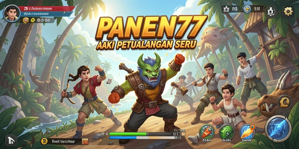 Tampilan menarik dari aksi seru dalam PANEN77.