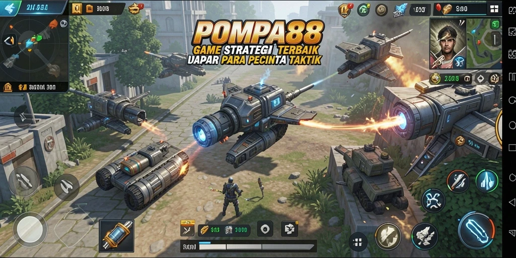 Tampilan gameplay POMPA88 dengan berbagai taktik yang menarik.