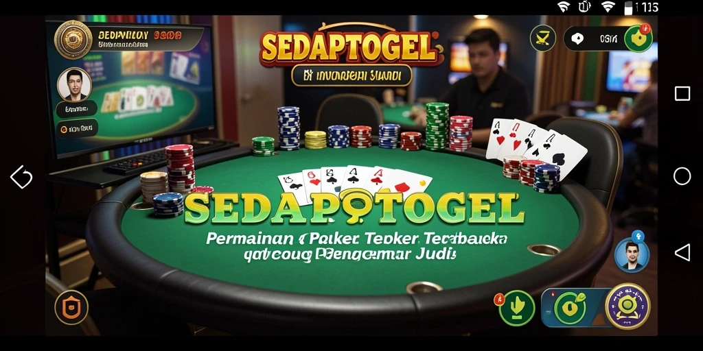 Tampilan gameplay Poker yang menarik dan interaktif dalam SEDAPTOGEL.