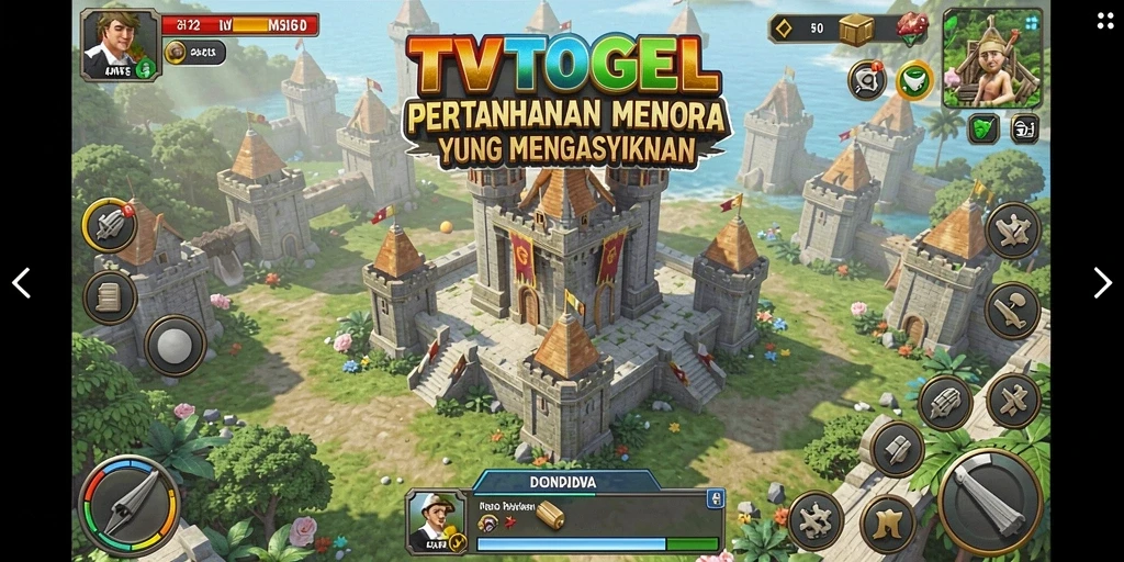Tangkapan layar menampilkan aksi mendebarkan dalam game Tower Defense TVTOGEL.