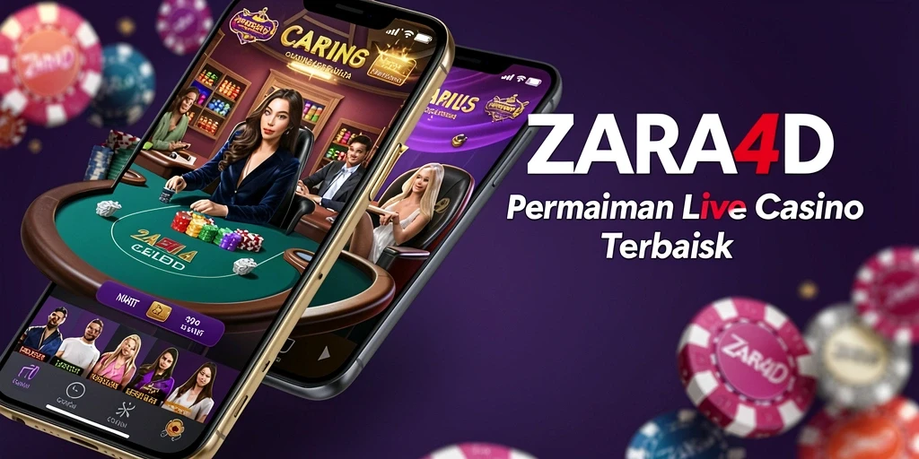 Tangkapan layar ZARA4D menampilkan dealer langsung yang berinteraksi dengan pemain.